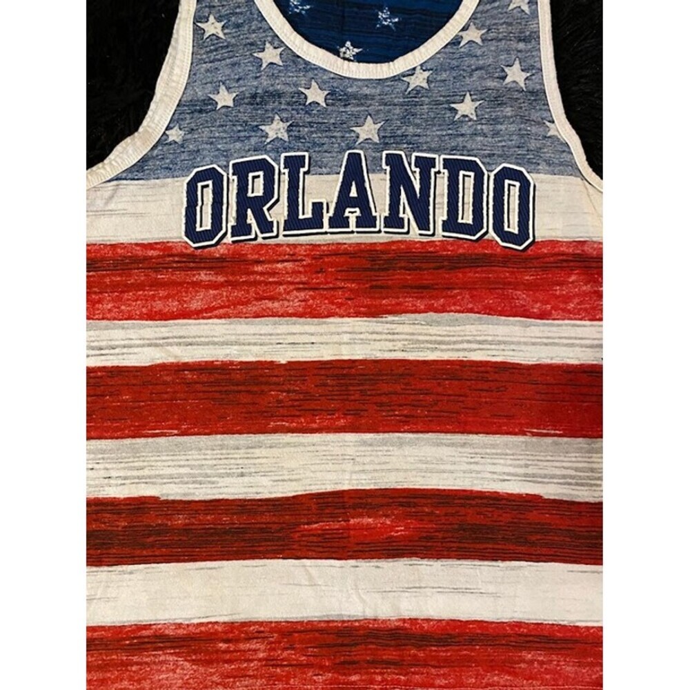 U.S. Apparel Boy's Patriotic Cotton Tank Top - Picture 4 of 8